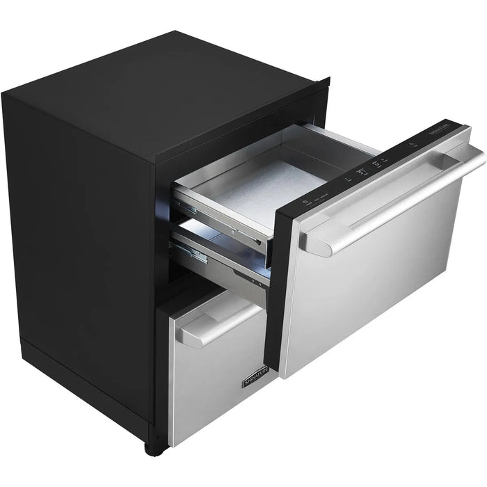 Signature Kitchen Suite Built-in 24 inch Undercounter Convertible Refrigerator and Freezer Drawers SKSUD2402P