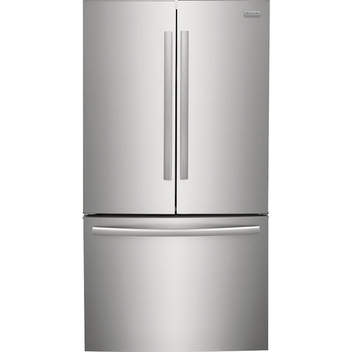 Frigidaire Gallery French Door Refrigerator with Ice Dispenser, Smudge-free finish, 28.8 cubic feet capacity, model number GRFN2853AF.