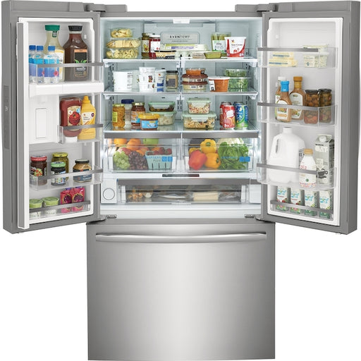 Frigidaire Gallery French Door Refrigerator with Ice Dispenser and Smudge-free Finish, 28.8 cubic feet.