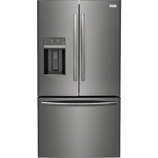 Frigidaire Gallery French Door Refrigerator in Smudge-proof Black Stainless Steel Finish, 27.8 cu ft, 3-doors - Model GRFS2853AD.