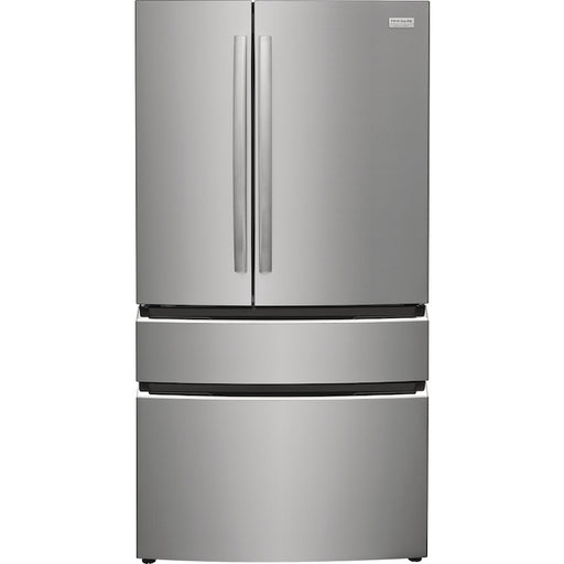 Frigidaire Pro 22.1-cu Ft 4-doors Refrigerator - Stainless Steel with Water and Ice Cube Dispenser.