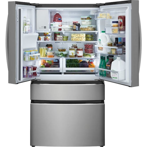 Frigidaire Gallery 26.3-ft³ 4-door Stainless Steel French Door Refrigerator with Water and Ice Dispenser GRMS2773AF.