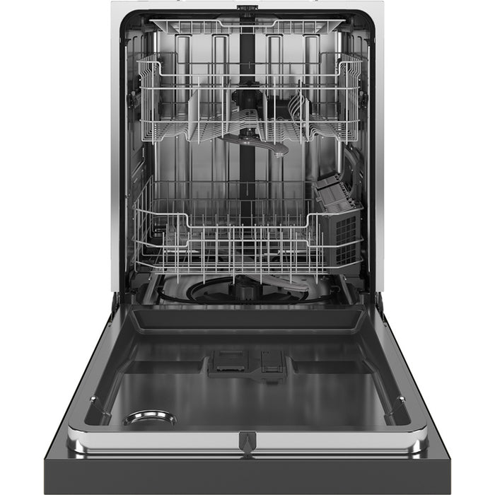 GE Front Control Stainless Steel Interior Dishwasher With Sanitize Cycle - GDF650SYVFS