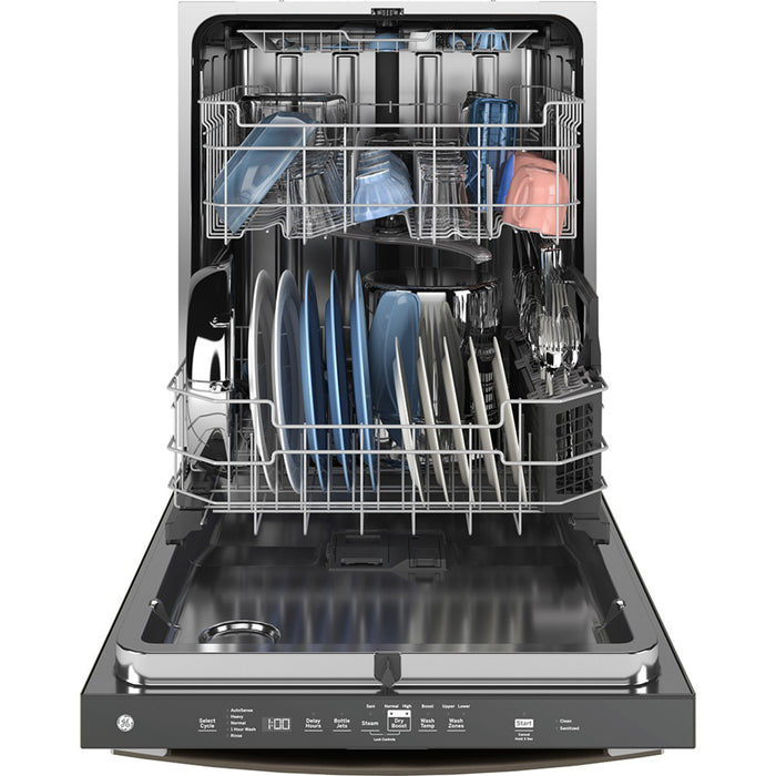 GE Top Control Stainless Steel Interior Dishwasher With Sanitize Cycle - GDT650SMVES