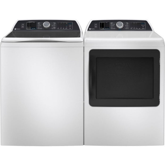 GE Profile 7.4 Cu. Ft. (IEC) Electric Dryer With Sanitize Cycle White - PTD70EBMTWS