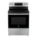 GE 30 inch Free Standing Electric Convection Range with No-preheat Air Fry - JCB830STSS, stainless steel finish.