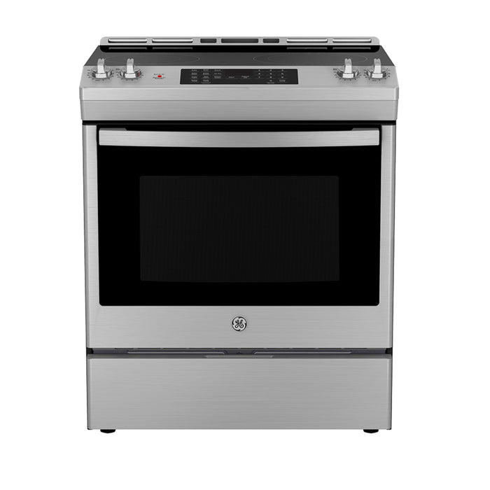 GE 30” Slide-in Electric Convection Range With No-preheat Air Fry - JCS830SVSS