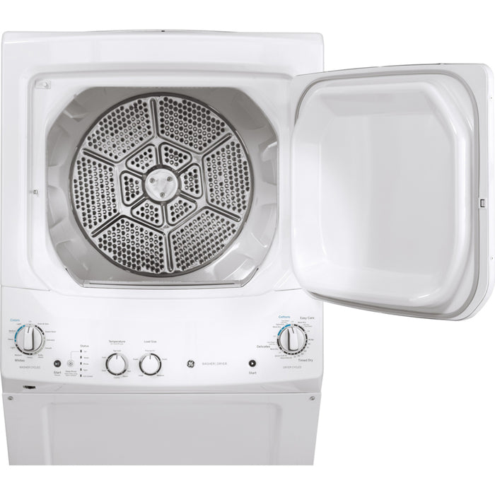 Electric Unitized Spacemaker 4.4cu. Ft. (IEC) Washer / 5.9 Cu. Ft. Dryer White GE - GUD27ESMMWW