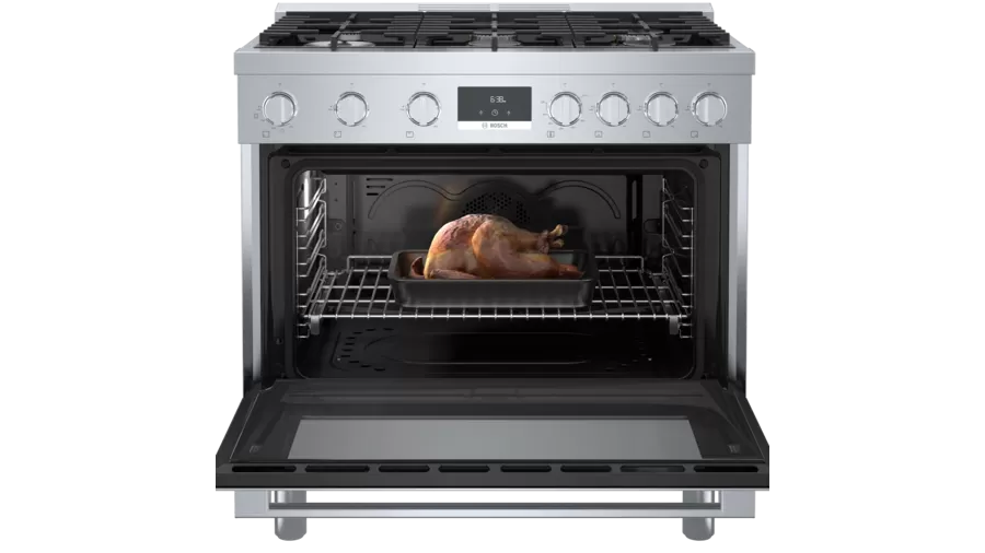 800 Series Gas Freestanding Range 36'' Stainless Steel HGS8655UC