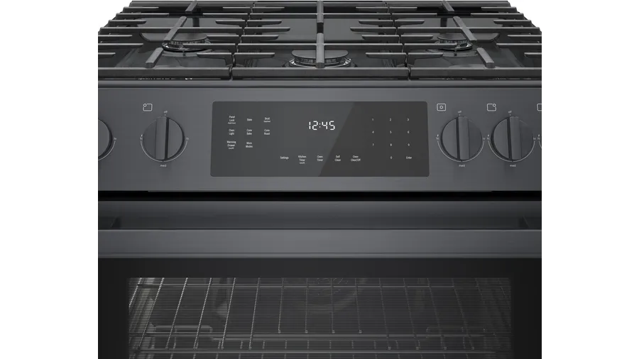 800 Series Gas Slide-in Range 30'' Black Stainless Steel HGI8046UC