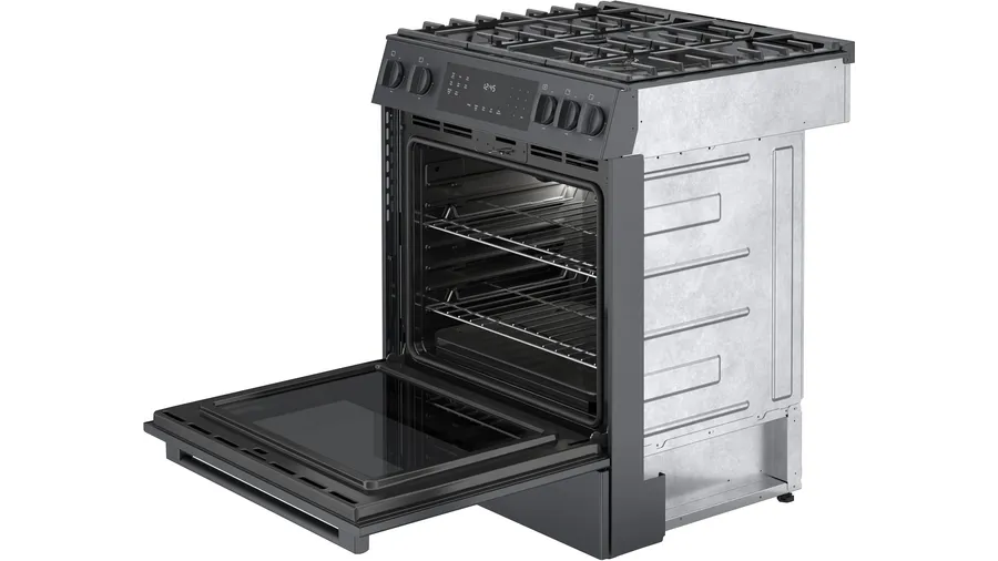 800 Series Gas Slide-in Range 30'' Black Stainless Steel HGI8046UC