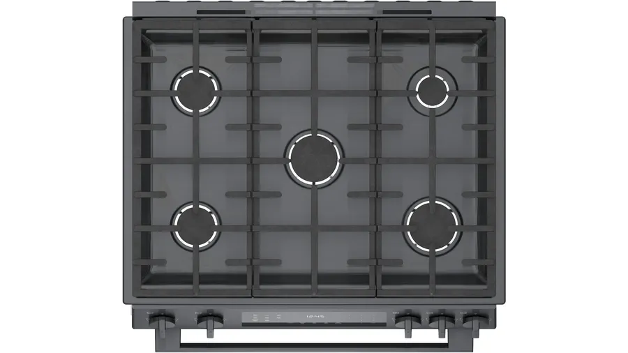 800 Series Gas Slide-in Range 30'' Black Stainless Steel HGI8046UC