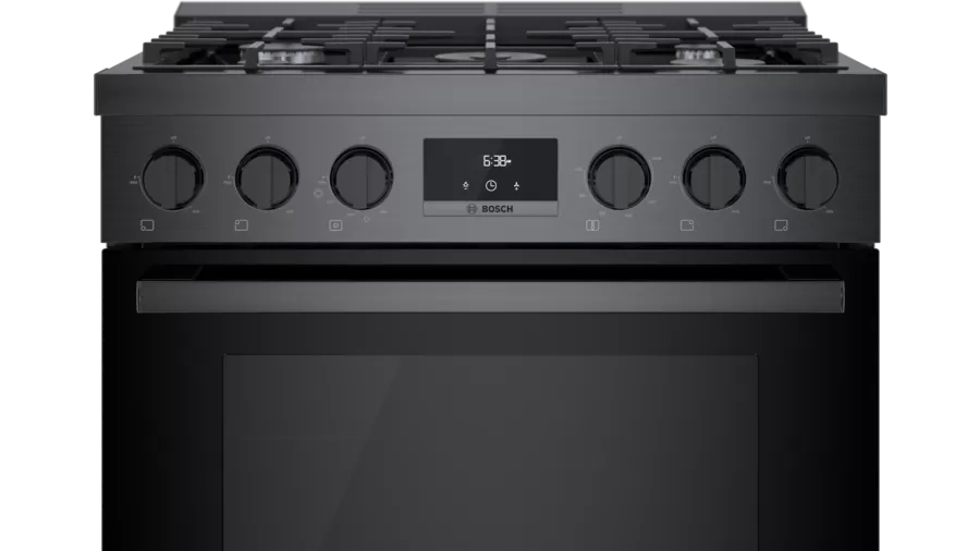 800 Series Gas Freestanding Range 30'' Black Stainless Steel HGS8045UC