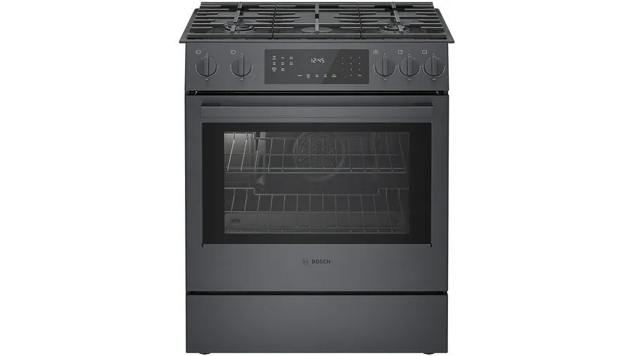 800 Series Gas Slide-in Range 30'' Black Stainless Steel HGI8046UC