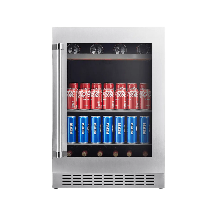 AVIVA BEVERAGE CENTRE ABBC120SS 120 CAN + 7 BOTTLES
