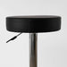 Hunter Black Stool - BN-1102-BLACK: A sleek and modern black stool with a sturdy design.