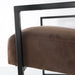 Ava Burnt Sienna Velvet Lounge Chair with elegant design and luxurious velvet upholstery.