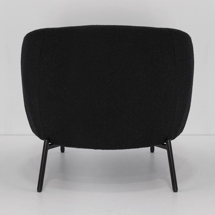 Italia Black Boucle Accent Chair - BN-1548B-BLK