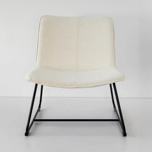 Maxwell White Boucle Lounger in SKU BN-1939B-WHT-2.