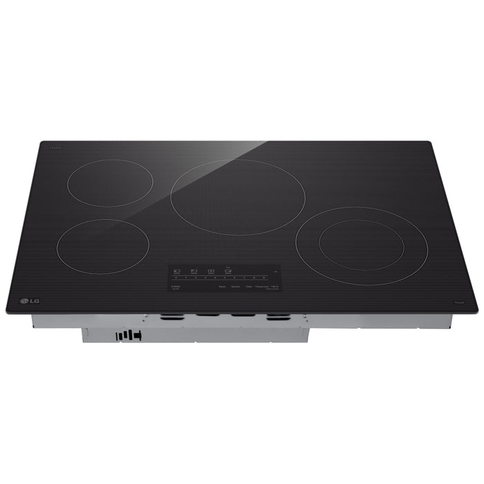 LG CBEW3013BE Electric Cooktop, 30 inch Exterior Width, 4 Burners, 2,500 W Highest Element, Black colour