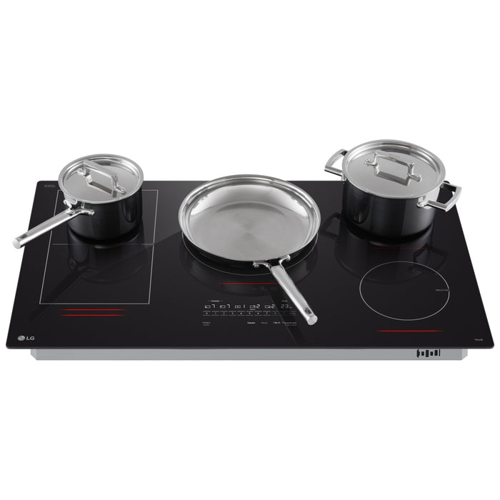 LG CBIH3617BE Induction Cooktop, 36 inch Exterior Width, 5 Burners, 5,000 W Highest Element, Black colour