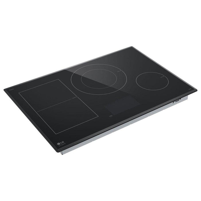 LG Studio CBIS3018BE Induction Cooktop, 30 inch Exterior Width, 4 Burners, 5,000 W Highest Element, Black colour Flexible Cooking Zone