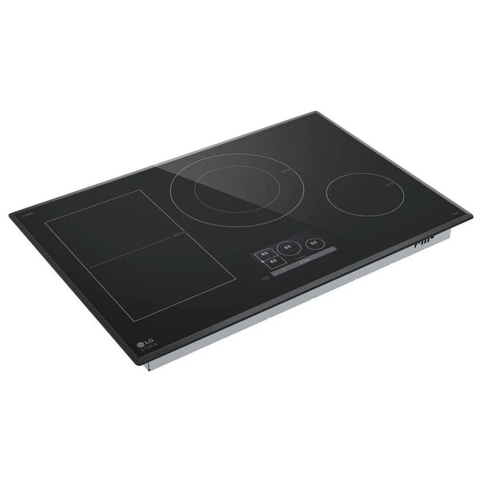 LG Studio CBIS3018BE Induction Cooktop, 30 inch Exterior Width, 4 Burners, 5,000 W Highest Element, Black colour Flexible Cooking Zone