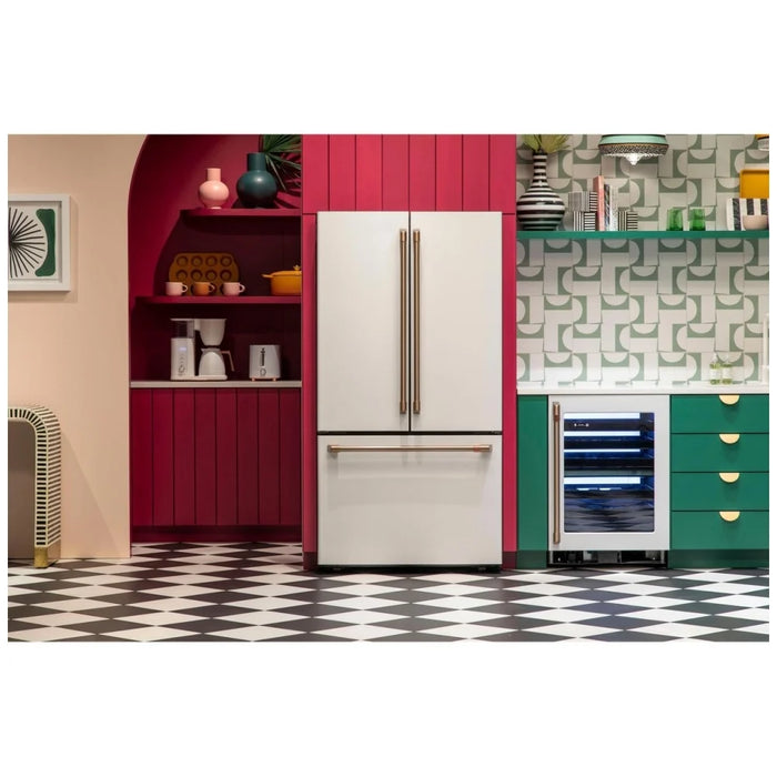 Cafe CCP06DP2PS1 Wine Cooler, 24 inch Width, 46 Wine Bottle Capacity, Stainless Steel colour Dual Zone