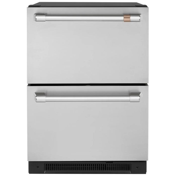 Cafe CDE06RP2NS1 Built In Under Counter Refrigeration, 24 inch Width, Stainless Steel colour