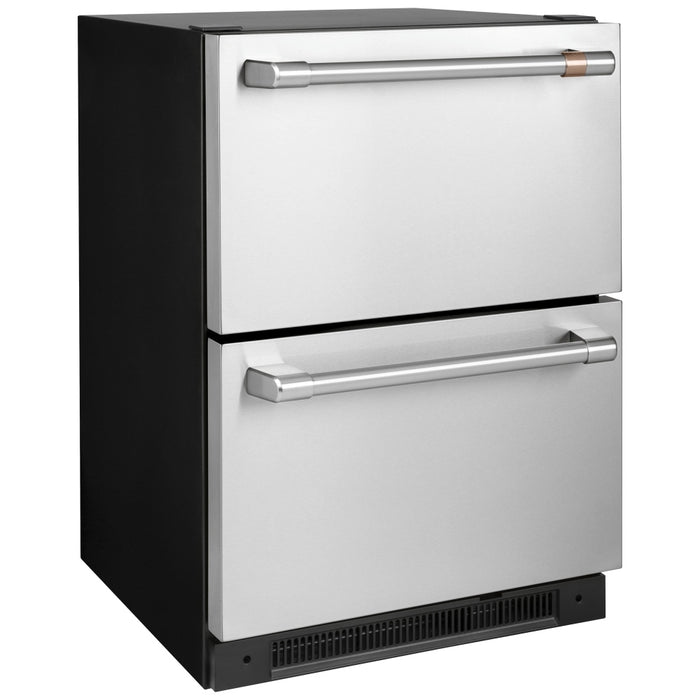 Cafe CDE06RP2NS1 Built In Under Counter Refrigeration, 24 inch Width, Stainless Steel colour