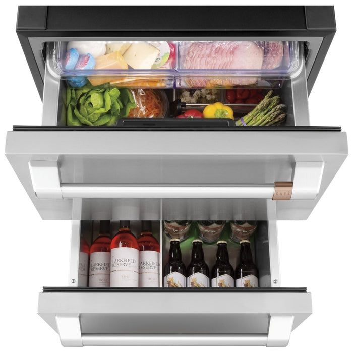 Cafe CDE06RP2NS1 Built In Under Counter Refrigeration, 24 inch Width, Stainless Steel colour