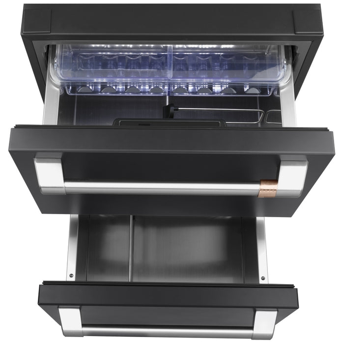 Cafe CDE06RP3ND1 Built In Under Counter Refrigeration, 24 inch Width, Matte Black colour