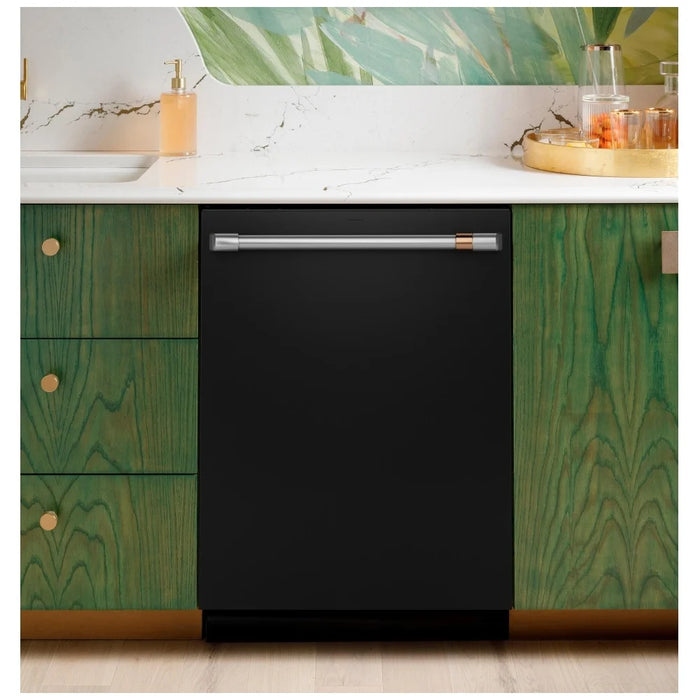 Cafe CDT858P3VD1 Dishwasher, 24 inch Exterior Width, 44 dB Decibel Level, Stainless Steel (Interior), 6 Wash Cycles, 16 Capacity (Place Settings), Hard Food Disposal, Wifi Enabled, Matt Black colour