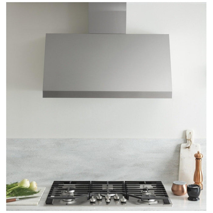 Cafe CGP95362MS1 Gas Cooktop, 36 inch Exterior Width, 5 Burners, 20,000 BTU Highest Burner, Stainless Steel colour