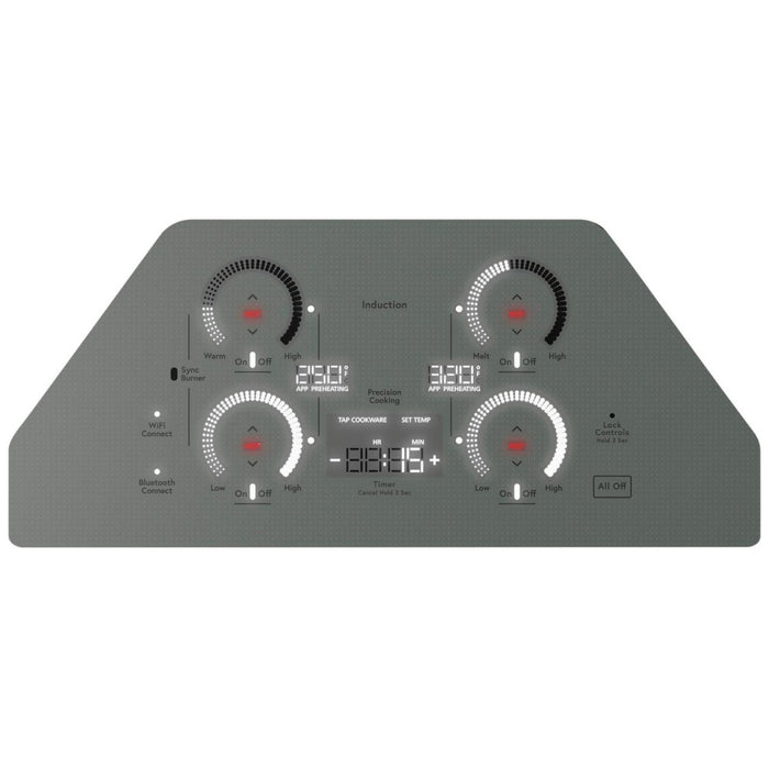 Cafe CHP90302TSS Induction Cooktop, 30 inch Exterior Width, 4 Burners, 3,700 Watts Highest Burner Element, Stainless Steel colour