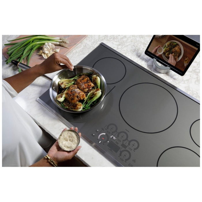 Cafe CHP90361TBB Induction Cooktop, 36 inch Exterior Width, 5 Burners, 3,700 Watts Highest Burner Element, Black colour