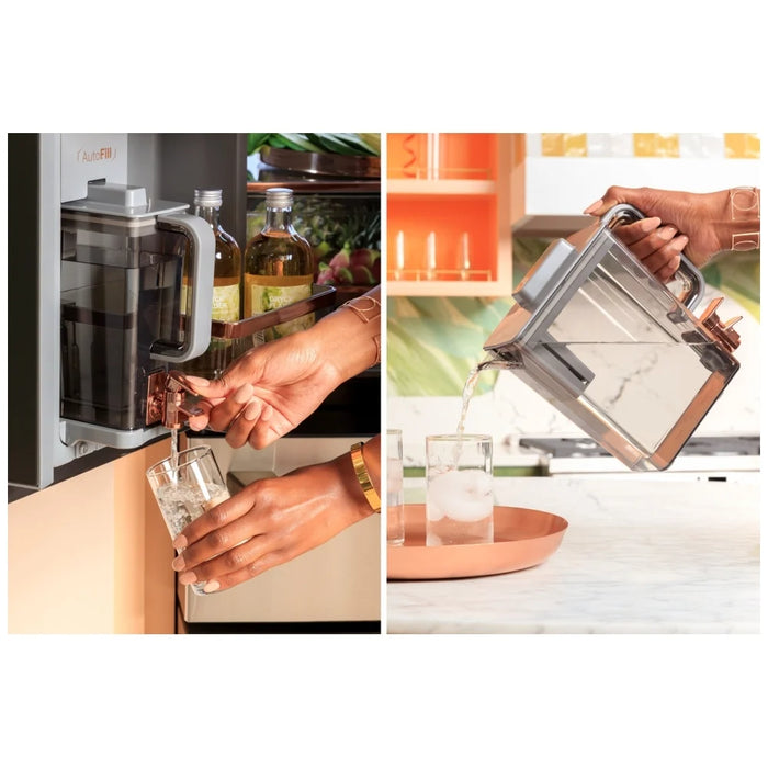 Cafe CJE23DP4WW2 Counter Depth French Door Refrigerator, 36 inch Width, ENERGY STAR Certified, 23.2 cu. ft. Capacity, Counter Depth, Water Dispenser (Interior), Ice Dispenser (Freezer Located), White colour, TwinChill™ evaporators