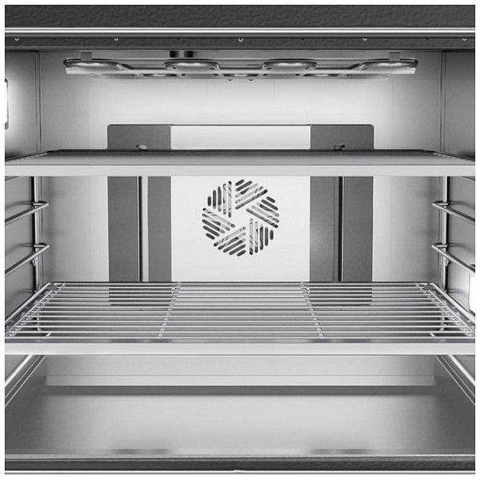 Cafe CRS70XAWCS1 Electric Range, 5.7 cu. ft. Capacity, 30 inch Exterior Width, True Convection, 5 Burners, Warming Drawer, Air Fry, Self Clean, Stainless Steel colour, TEON™ Coating