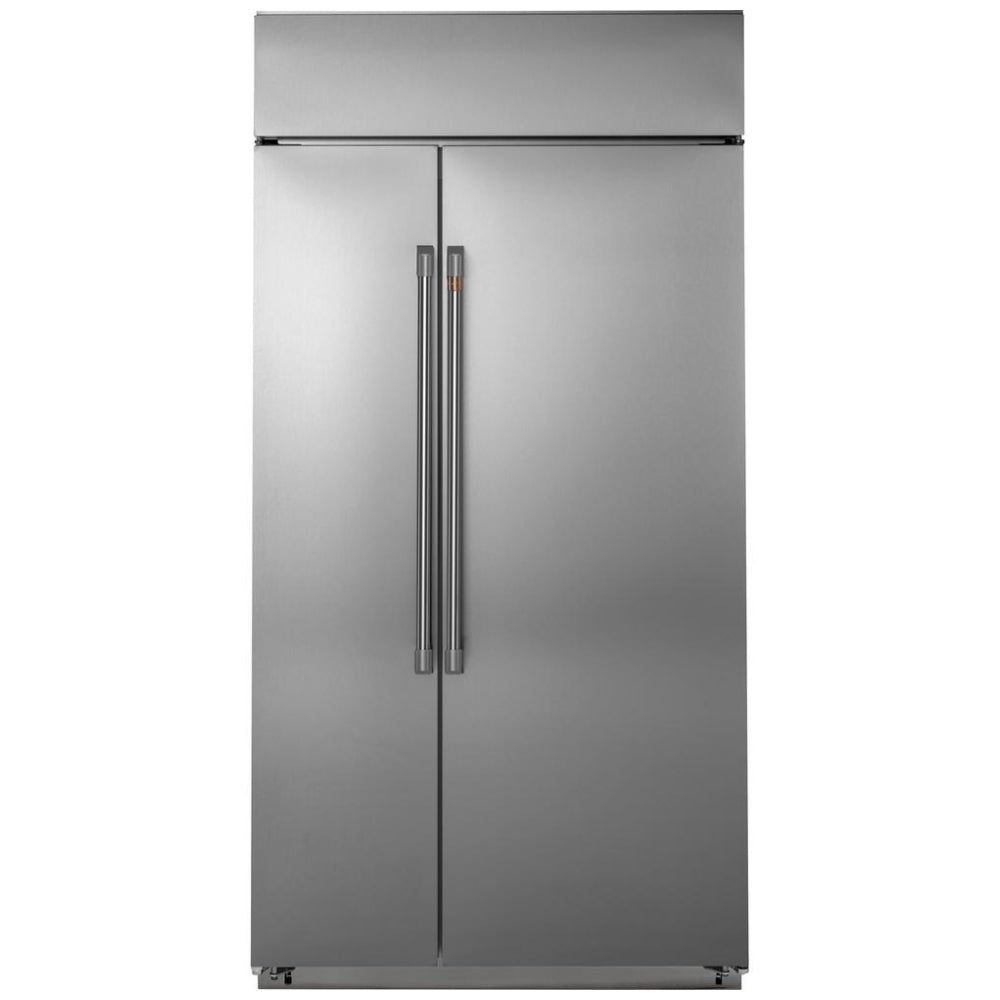 Cafe CSB42WP2NS1 Side by Side Built In Refrigerator, 42 inch Width, Co ...