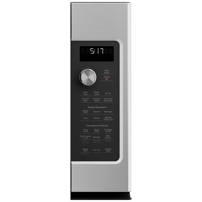 Cafe CVM517P2RS1 Over the Range Microwave, 30 inch Exterior Width, 1.7 cu. ft. Capacity, 300 CFM, Convection, 950 W Watts, Stainless Steel Interior, LED, Stainless Steel colour AirFry