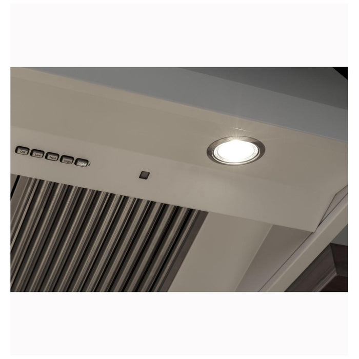 Cafe CVW93643PDS Range Hood, 36 inch Exterior Width, 4, 600 CFM, LED, 4, Matte Black colour Removable Filter, Built-In WiFi