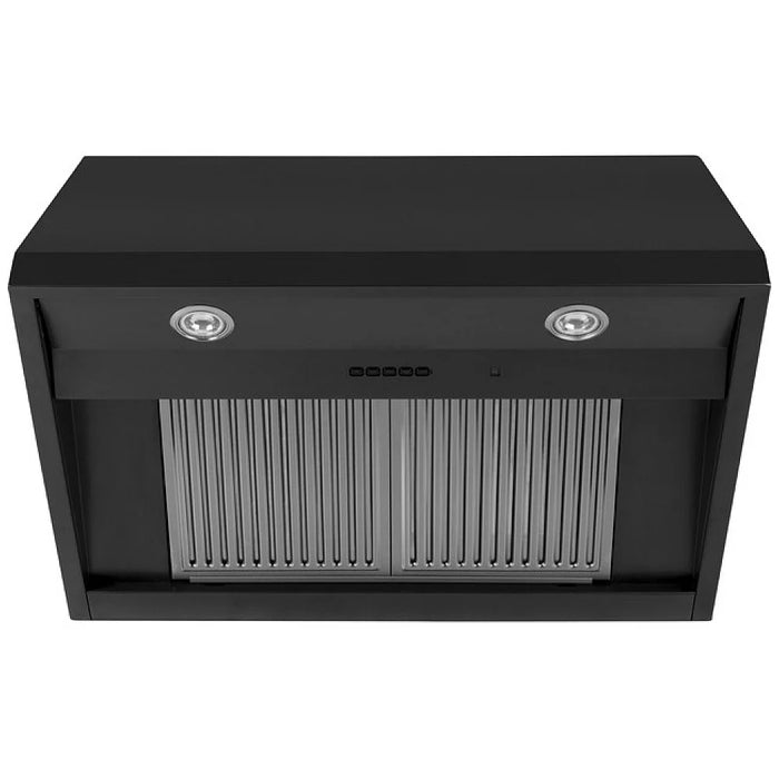 Cafe CVW93643PDS Range Hood, 36 inch Exterior Width, 4, 600 CFM, LED, 4, Matte Black colour Removable Filter, Built-In WiFi