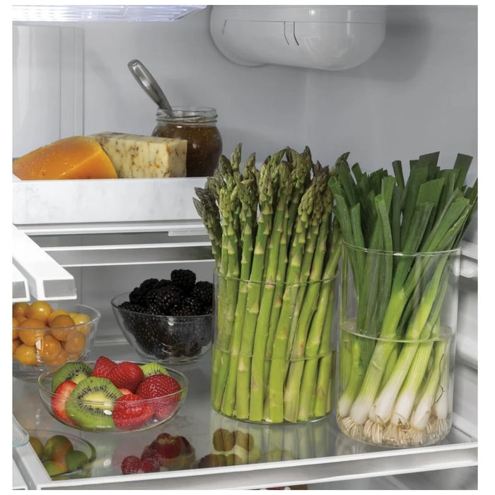 Cafe CWE19SP2NS1 French Door Refrigerator, 33 inch Width, ENERGY STAR Certified, 18.6 cu. ft. Capacity, Counter Depth, Water Dispenser (Interior), Ice Dispenser (Freezer Located), Stainless Steel colour Turbo Cool, Quick Space Shelves