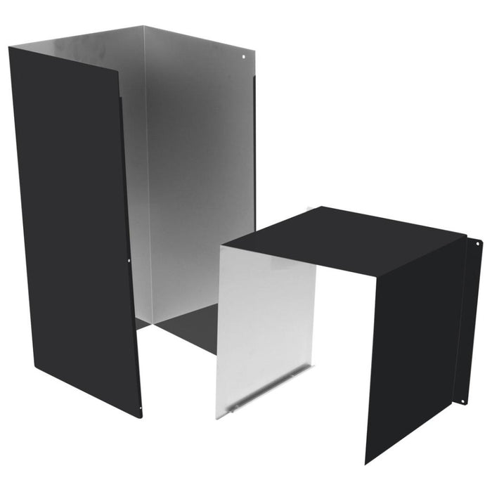 Café 8' Duct Cover Extension in Matte Black - CX8DC9SPDS