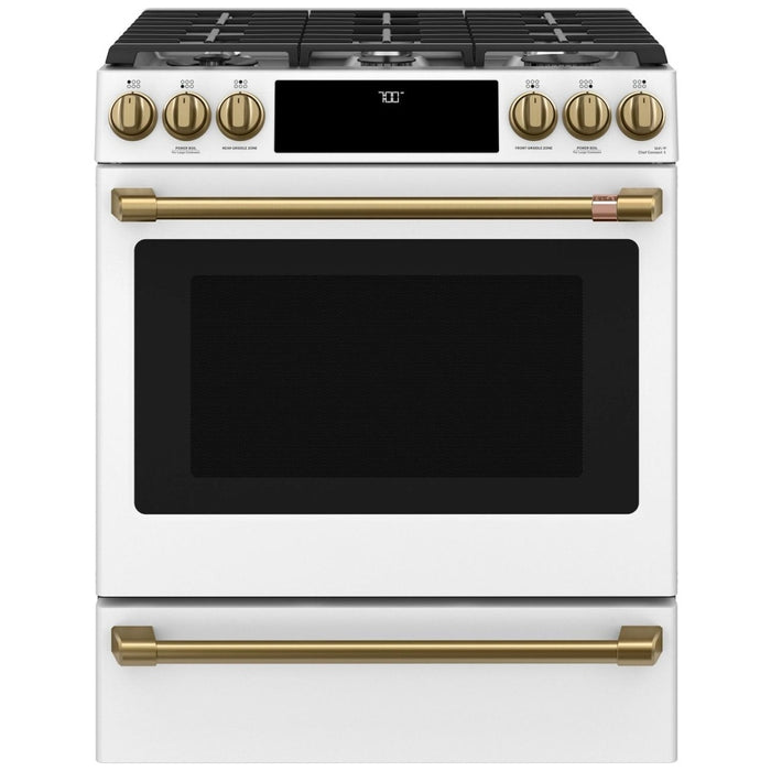 Café Range Handle and Knob Kit in Brushed Brass CXFCGHKPMCG