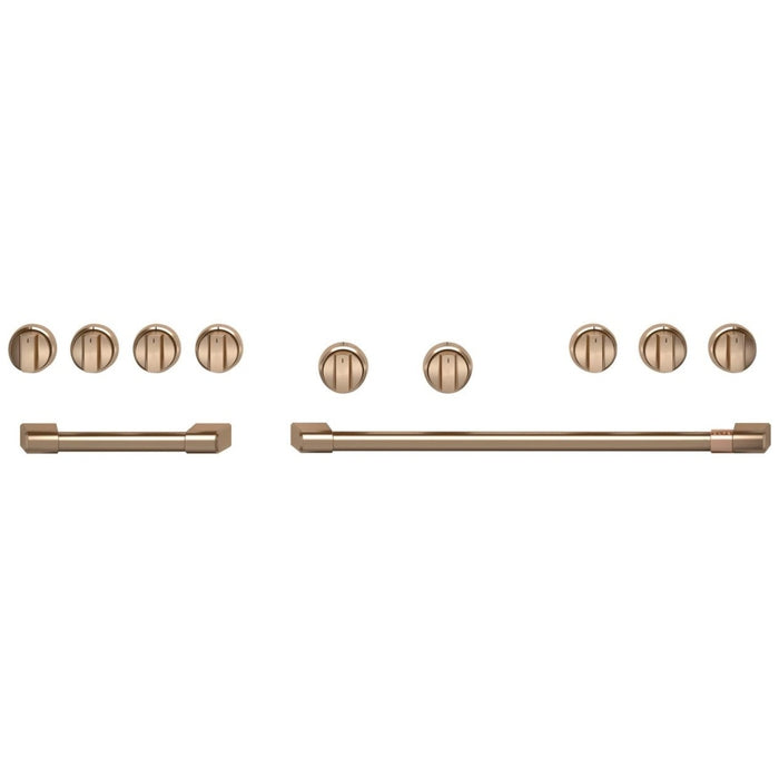 Cafe 48 Inch Brushed Bronze Handle & Knob Set for Pro Range CXPR8HKPTBZ