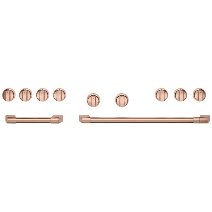 Café 48 Inch W Handle and Knob Set for Pro Range in Brushed Copper - CXPR8HKPTCU