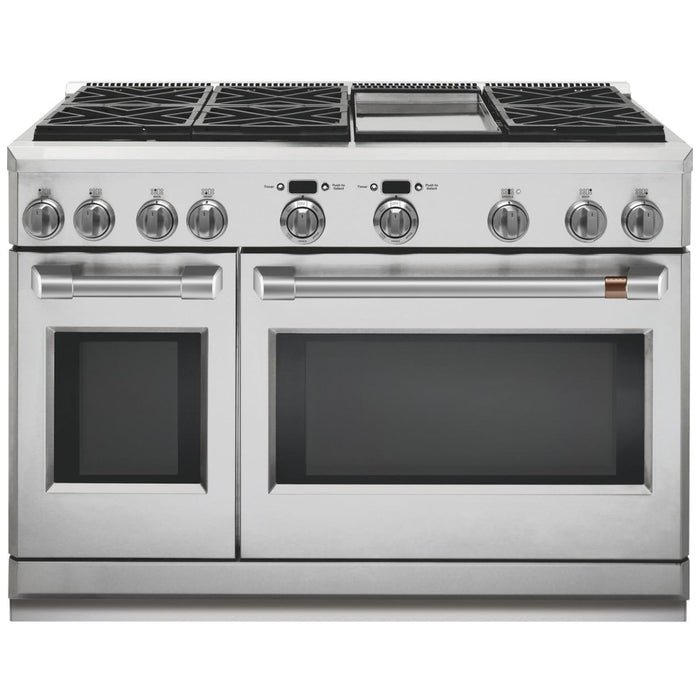 Café CXPR8TKPMSS 48 Inch Toe Kick Pro Range in Brushed Stainless