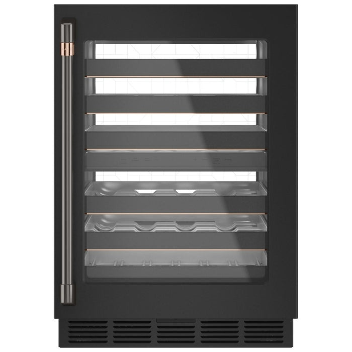 Café Brushed Black Wine and Beverage Centre Handle Kit - CXQW1H1PPBT