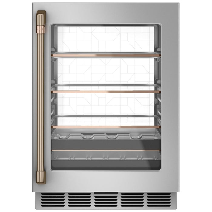 Café Brushed Bronze Wine and Beverage Centre Handle Kit - CXQW1H1PPBZ